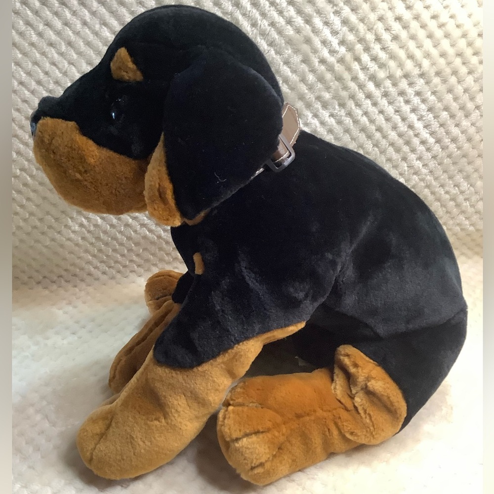 Animal Alley Toys R Us Plush 20 inch Rottweiler Stuffed Animal Toy with Collar